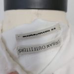 Urban Outfitters white satin cropped utility button down size medium Photo 3