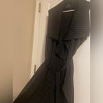 Blu Pepper Perch Black Striped Sleeveless Maxi Cardigan Long Vest 3X Business Photo 4