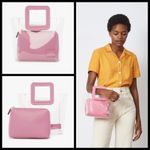 STAUD 💕💕 Mini Shirley Tote Bag ~ Clear Pink NWT Photo 2