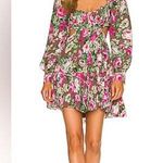 LPA Josephine Dress in Simone Print | REVOLVE Long Sleeves Back Ties Cutouts XL Photo 0