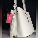 Kate Spade Small Bucket Bag White Dove Leather NWT Photo 3