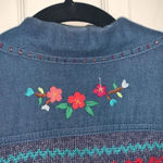 Alfred Dunner  Floral Print Denim Vest Photo 7