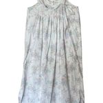 Vintage 90s Cottagecore Nightie Floral Sleeveless Crochet Trim Nightgown White Photo 0