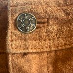 Live a Little VINTAGE 100% BROWN GENUINE LEATHER Mini Skirt Size 10 Photo 10