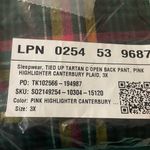 Savage X Fenty Tied Ip Tartan Open Back
pants 3X Photo 3