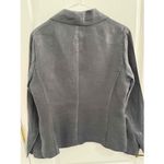 None Black Single‎ Button Shawl Lapel Blazer With Patch Pockets Medium Photo 2