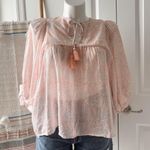 Marea Steph Blush Pink 3/4 Balloon Sleeves Slouchy Pullover Top Women’s Small Photo 1
