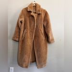 Alo Yoga  oversized Sherpa Trench Coat In Camel Teddy Jacket Size Large Photo 4
