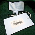 Hill House NWT Akilah Nap Dress in Emerald Velvet Smocked Midi Ruffle XS Photo 4