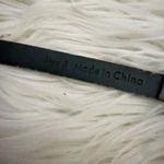 J. CREW | Skinny Silver Metallic Belt Thin Buckle Black Underside | Size 8 Photo 3