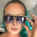 Police blue mesh metal aviator sunglasses Photo 5