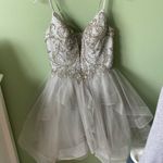 silver rhinestone formal/homecoming dress Gray Size 8 Photo 1