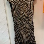 Gold & black beaded dress Photo 0