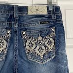 Miss Me Womens 27 Chloe Boot Cut Blue Denim Jeans Bedazzled Pockets Photo 5