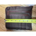 TRAVELER Brown Textured Zipper Pouch Bag 6.5"x6.75" Photo 3