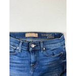 7 For All Mankind  Roxanne Ankle Jeans Women Size 26 Blue Denim Frayed Hem Photo 4