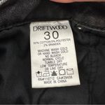 Driftwood  Colette Straight Leg Crop Jeans Black Embroidered Boho Women's 30 x 25 Photo 7