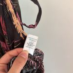 Marine layer XL Emyln Midi Wrap Dress Black Beach Wizard Print Hemp Blend Photo 3