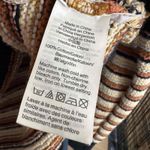 Madewell Blue Cream Orange Striped Long Sleeve V Neck Chunky Knit Sweater XXS Photo 6