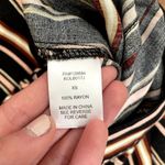 Live to be spoiled  black yellow red striped casual flare leg pants 90s costume Photo 3