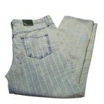 High Rise Mom Jean Wild Fable Skinny Blue Stripe Sz 2 Photo 1