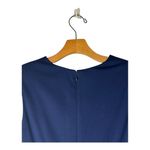 Kay Unger Dress Women 2 Navy Blue Sleeveless Sheath Career Cocktail Party Luxury Photo 5