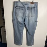 Judy Blue High Rise Wide Leg Cargo Pocket Jeans Light Blue Wash Size 24W Photo 1