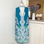 Lilly Pulitzer Brandi Engineered Shift Dress Valencia Teal Rain Floral 12 Photo 7