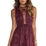 For Love & Lemons Lulu Lace Mini Dress Red Size XS Photo 0