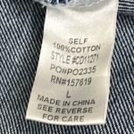 Cloud Ten  Blue Denim Overall Casual Cotton Mini Dress Women’s Size large Photo 5