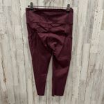 Lululemon Women Fast Free HR Crop 19” LW6BCUS Maroon Size 6 Gym Workout Photo 2