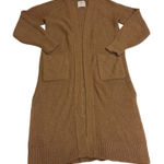 Abercrombie & Fitch Abercrombie Fitch Sweater Womens Small Brown Longline Cardigan Knit Pockets Midi Photo 0