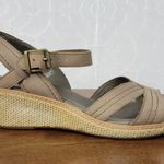 Timberland Earthkeepers Whittier Sandals Womens 9 Gray Jute Leather Strapy Wedge Photo 0