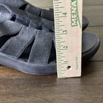 Bzees  Finale Sandals Woman's Size 11 M Elastic Strappy Black Wedge Shimmer Shoes Photo 10