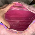 DOLLS KILL SUGAR THRILLZ PINK FAUX FUR SHAGADELIC HOLOGRAPHIC WEEKENDER NWT Photo 9