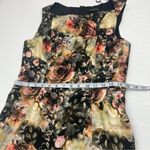Black Halo  Anthropologie Jackie‎ O Black Pink Rose Floral Sheath Dress SZ 10 NEW Photo 6