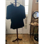 Scala Women's  Top XL Black Gold Beaded Silk Party Blouse Photo 5