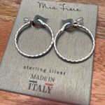 NWT Mia Fiore Sterling Silver Hoops Photo 1