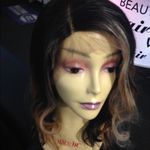 100% #Human #hair Wig Silky Ombré REAL HAIR WIG Photo 3