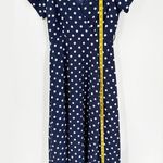 Cupshe Blue & White Polka Dot Surplice Neck Wrap Skirt Maxi Dress Size Medium Photo 11