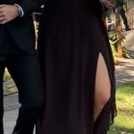 Azazie Alva Bridesmaid Dress, Black, Size 12 Photo 1