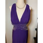 Betsy and Adam purple long dress with sequence size 8 Photo 1