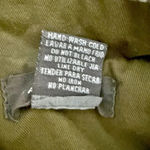 Sans Souci  | Army Green Contrast Topstitch Moto Jacket Utility | Size Large Photo 4