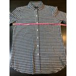 J.Crew  Gingham Shirt Women 4 Check Blue White Classic Preppy Church School‎ Photo 8