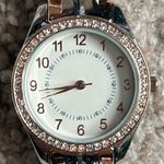 Women’s vintage two tone silver/rose gold crystal watch one size‎ Silver Photo 2