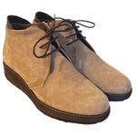 Toni Pons suede tan wedge lace up bootie size 37/6 Tan Photo 0