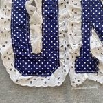 University of Notre Dame hand sewn lace polka dot hoodie Gray Size M Photo 5