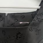 City Triangles  Y2k Black Vintage Mini Dress Glitter Floral Size XS Photo 3