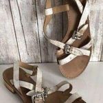 Anthropologie LATIGO White Open Toe Sandals 6
 Photo 0