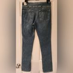 Free People  We The Free Mid Rise Double Dutch Slit Skinny Blue Jean Size Medium Photo 2